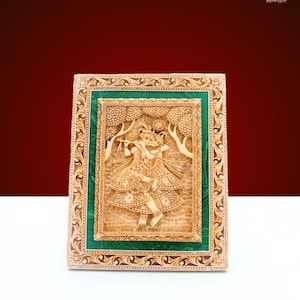Exquisite Radha Krishna Wall Hanging Frame | Wall Art for Living Room Decor
