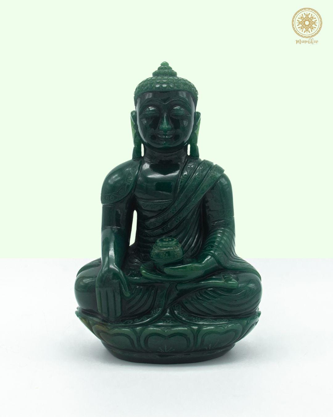 Natural Green Aventurine Buddha Stretch Bracelet – 15-20cm Adjustable Power Beads