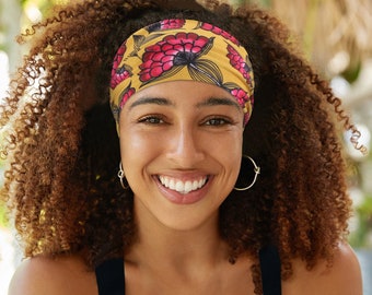 Wide Headbands African printed headband for Women Yoga Sport Workout Running