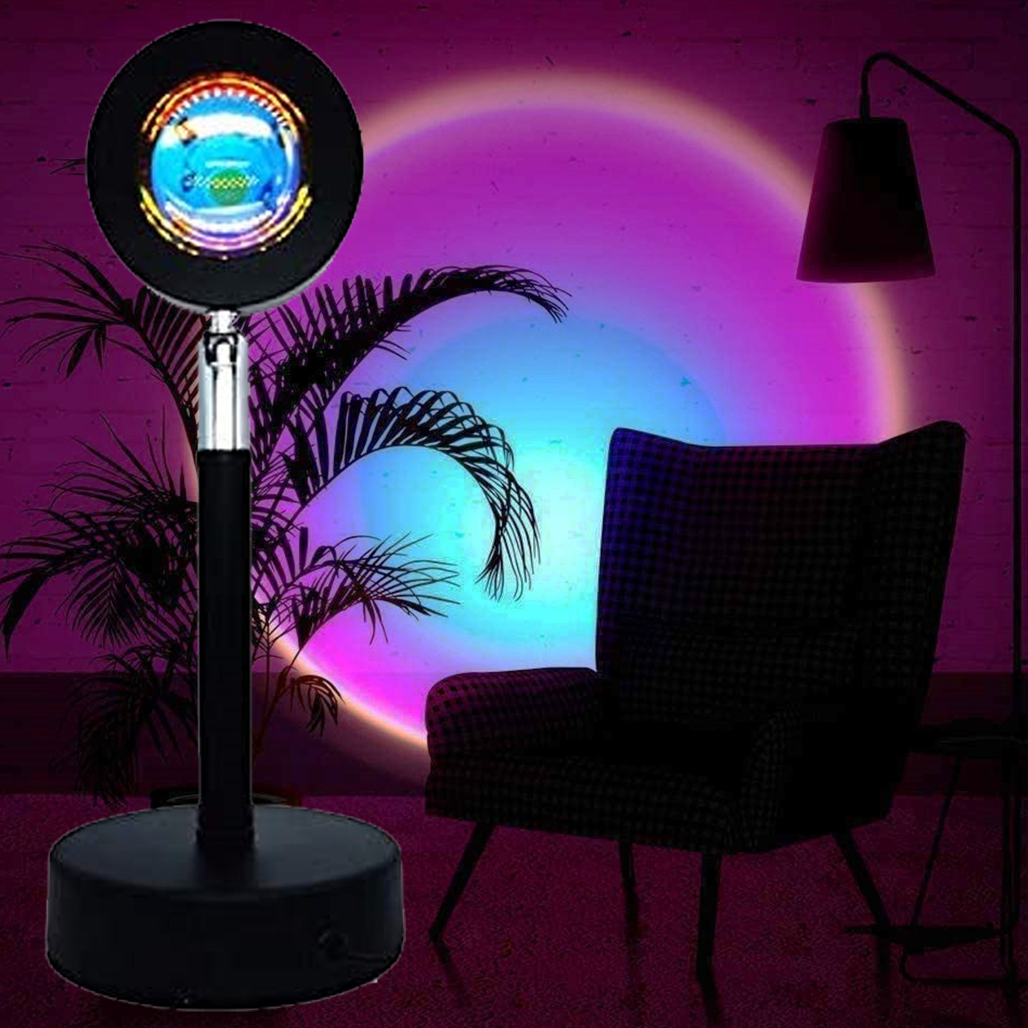 Rainbow Projector lamp LED Night Light Projection USB | Etsy