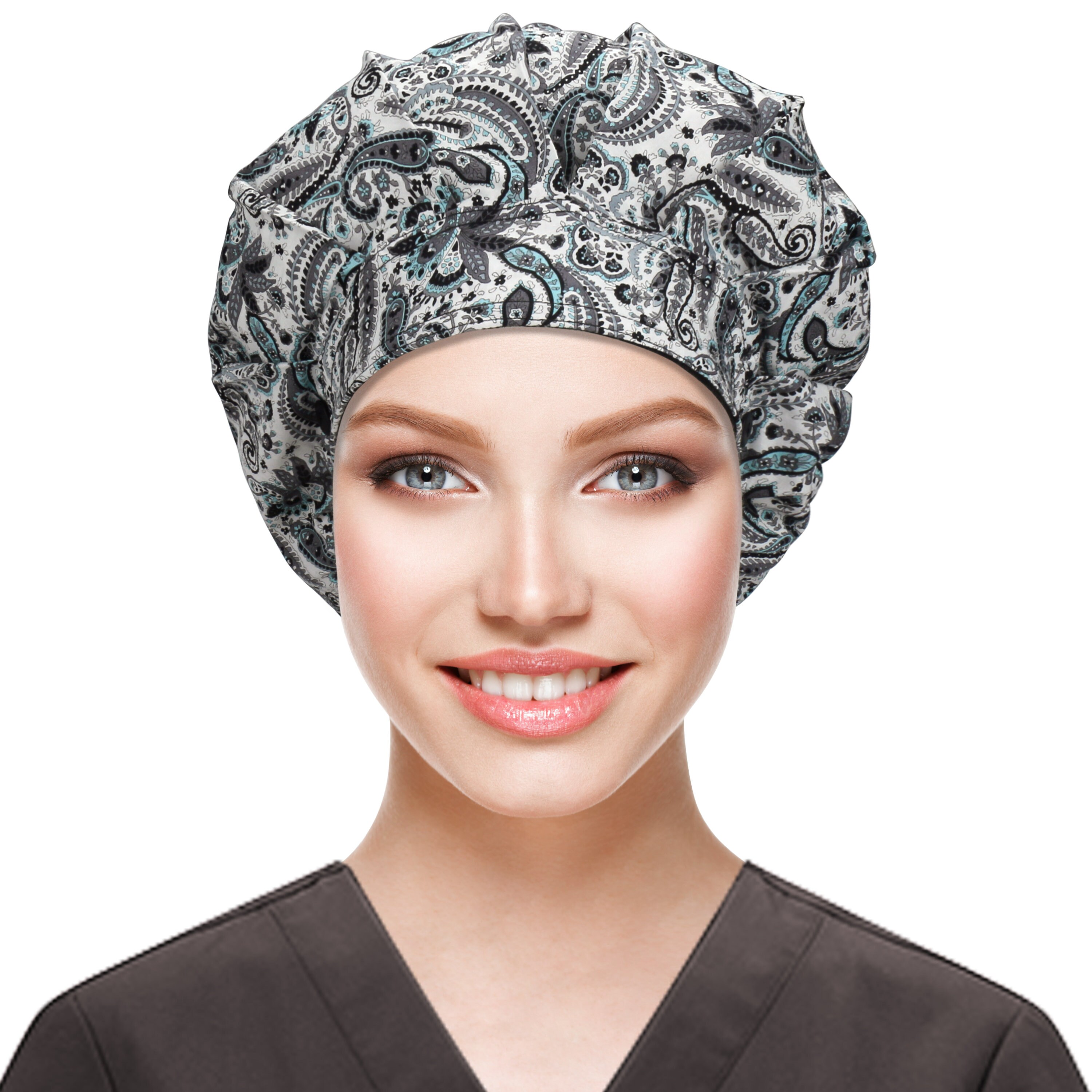 best scrub caps with buttons