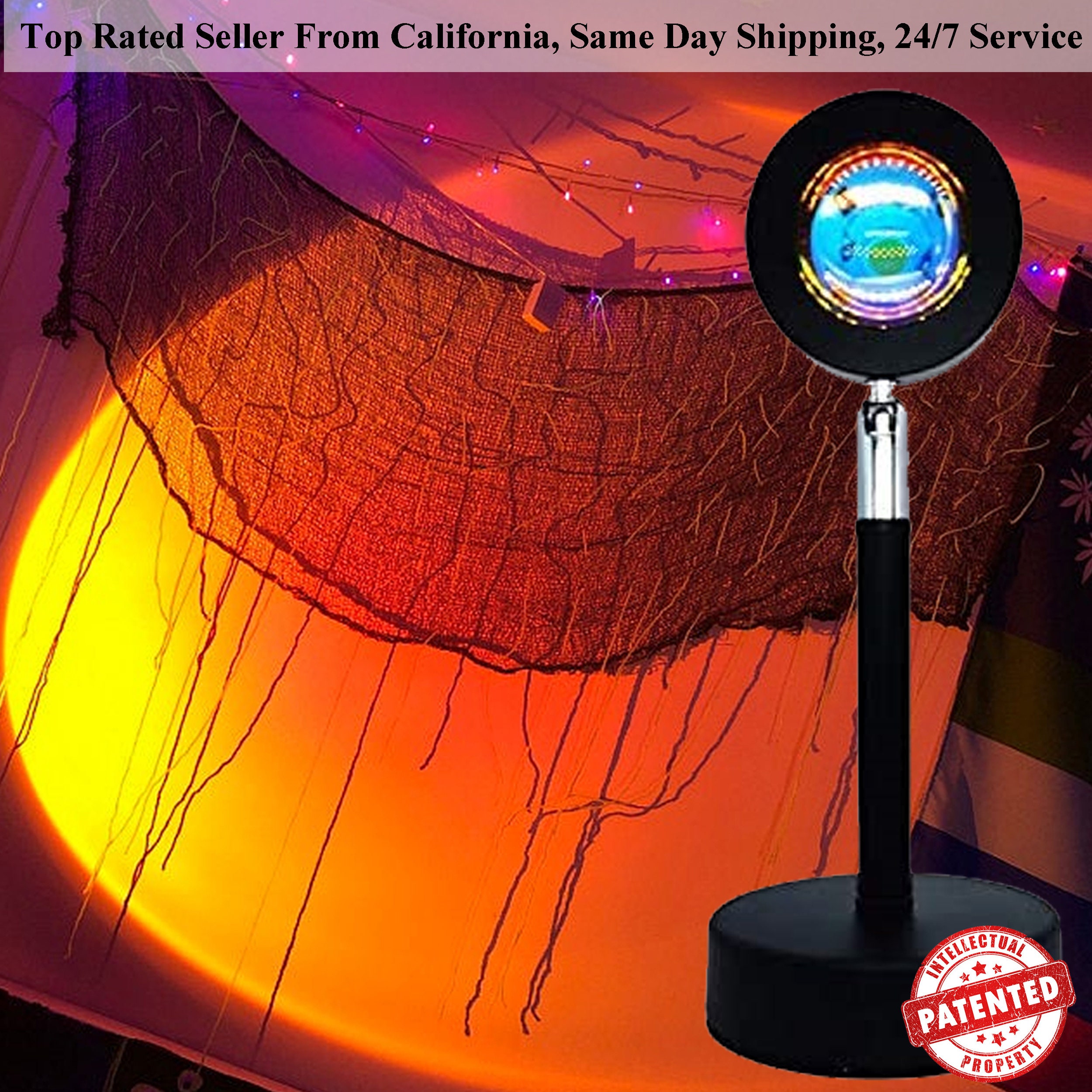 Sunset Lamp Projector LED Night Light Projection, SB ...