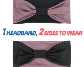 wide Headbands for Women Yoga Sport Workout Running Headband Large Head Wrap headband, non slip soft  comfy sweat band