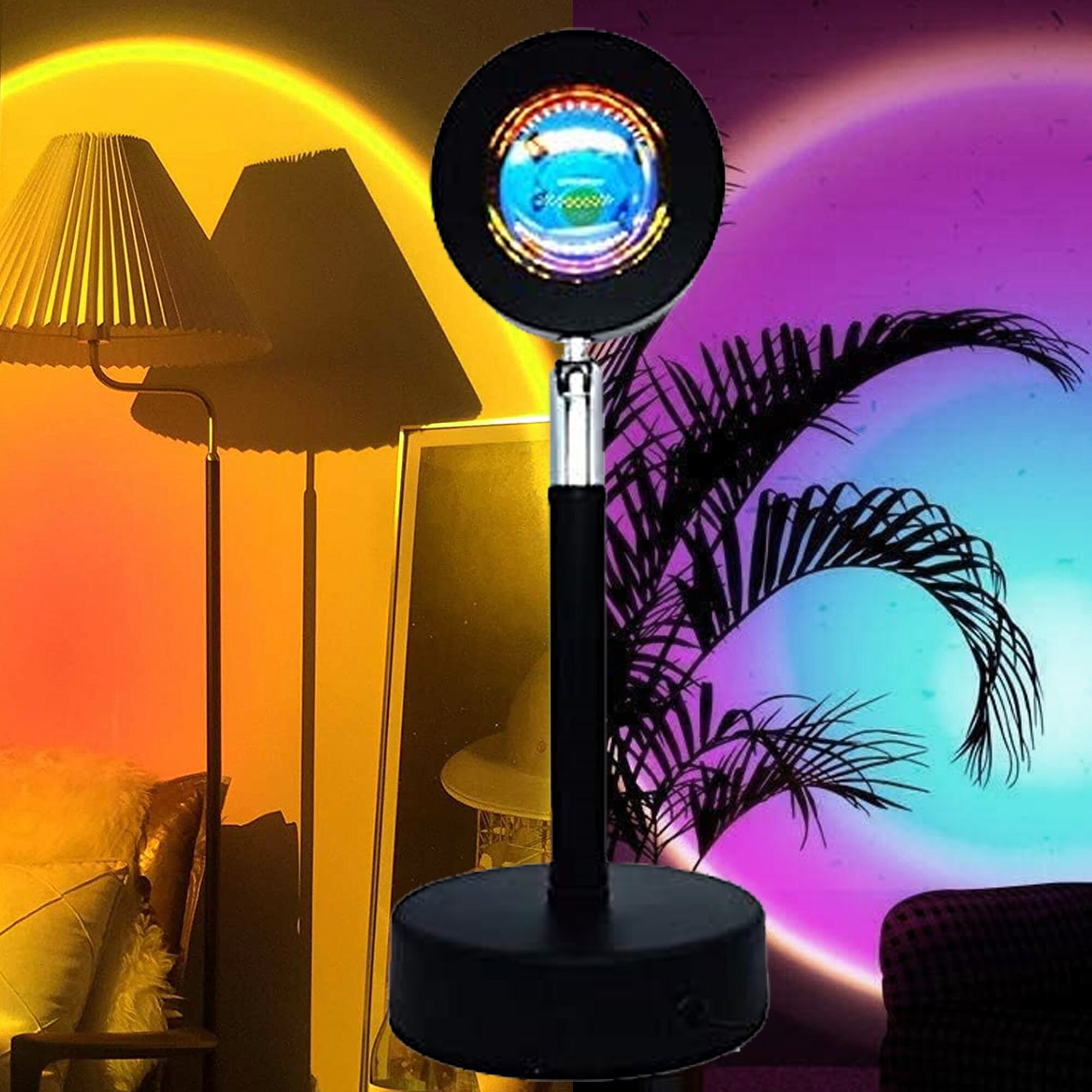 Rainbow Projector lamp LED Night Light Projection USB Etsy
