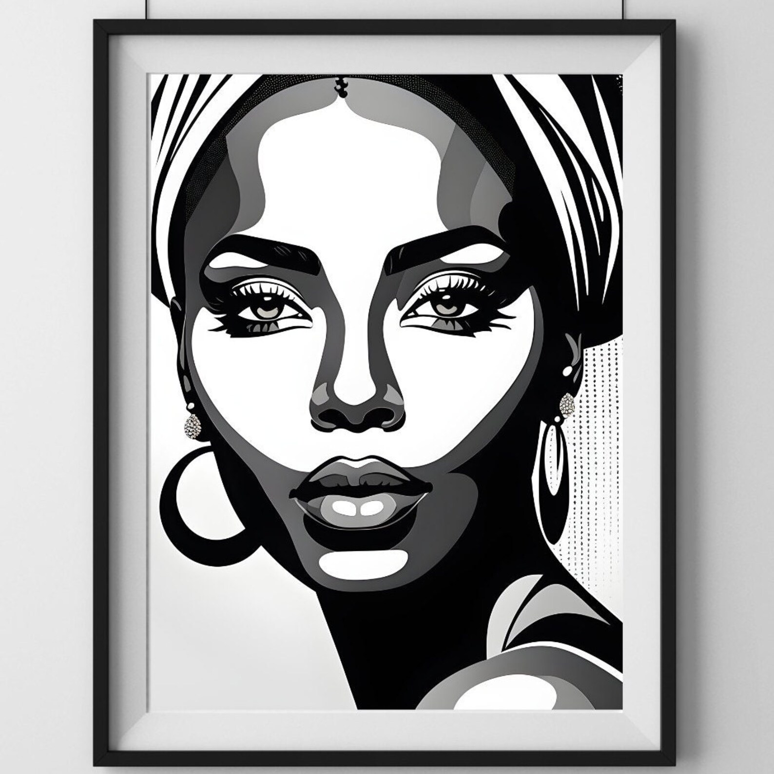 Melanated Wall Art, Black Woman Art, Black Girl Wall Art, Black History Month Wall Art, Black