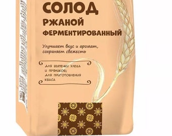 Fermented Rye Malt for bread, 300g С.Пудов -  Солод Ржаной Ферментированный