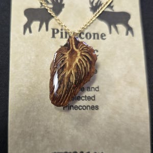 pinecone necklace