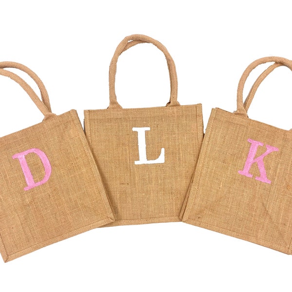 Custom Hand Painted Bachelorette/Bridesmaids Jute Tote Bags