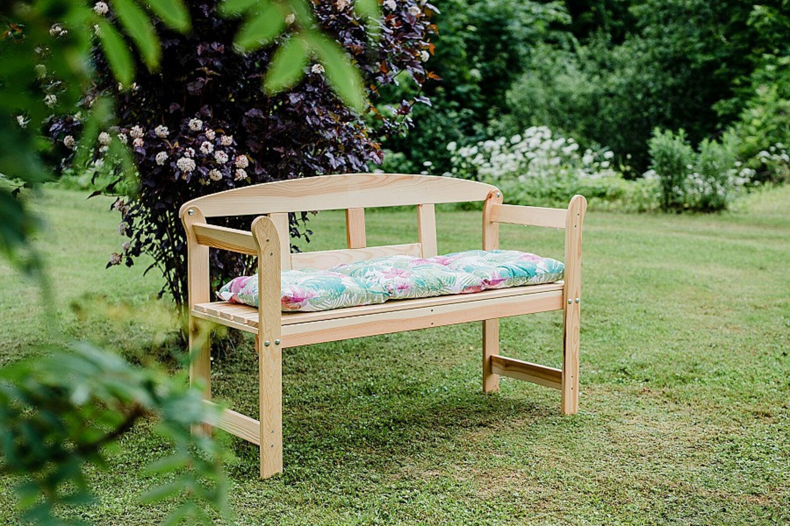 Garden Bench Wood Bench Made of Pine Bench for Terrace Etsy