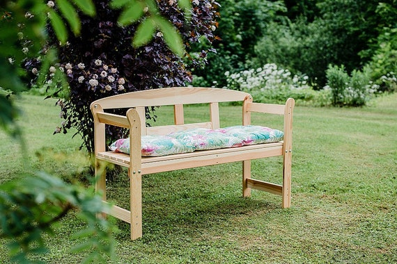 Garden Bench Wood Bench Made of Pine Bench for Terrace - Etsy UK