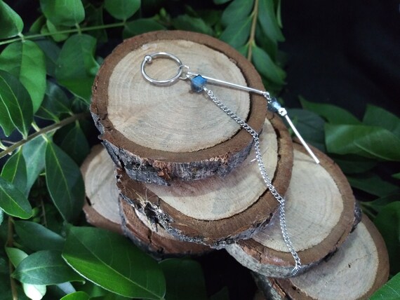 16g Captive Bead Ring Conch Piercing Jewelry With Chain and Etsy UK