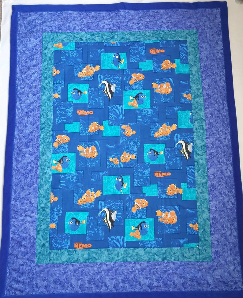 Finding Nemo Patchwork Quilt/Toddler Blanket/Throw Etsy