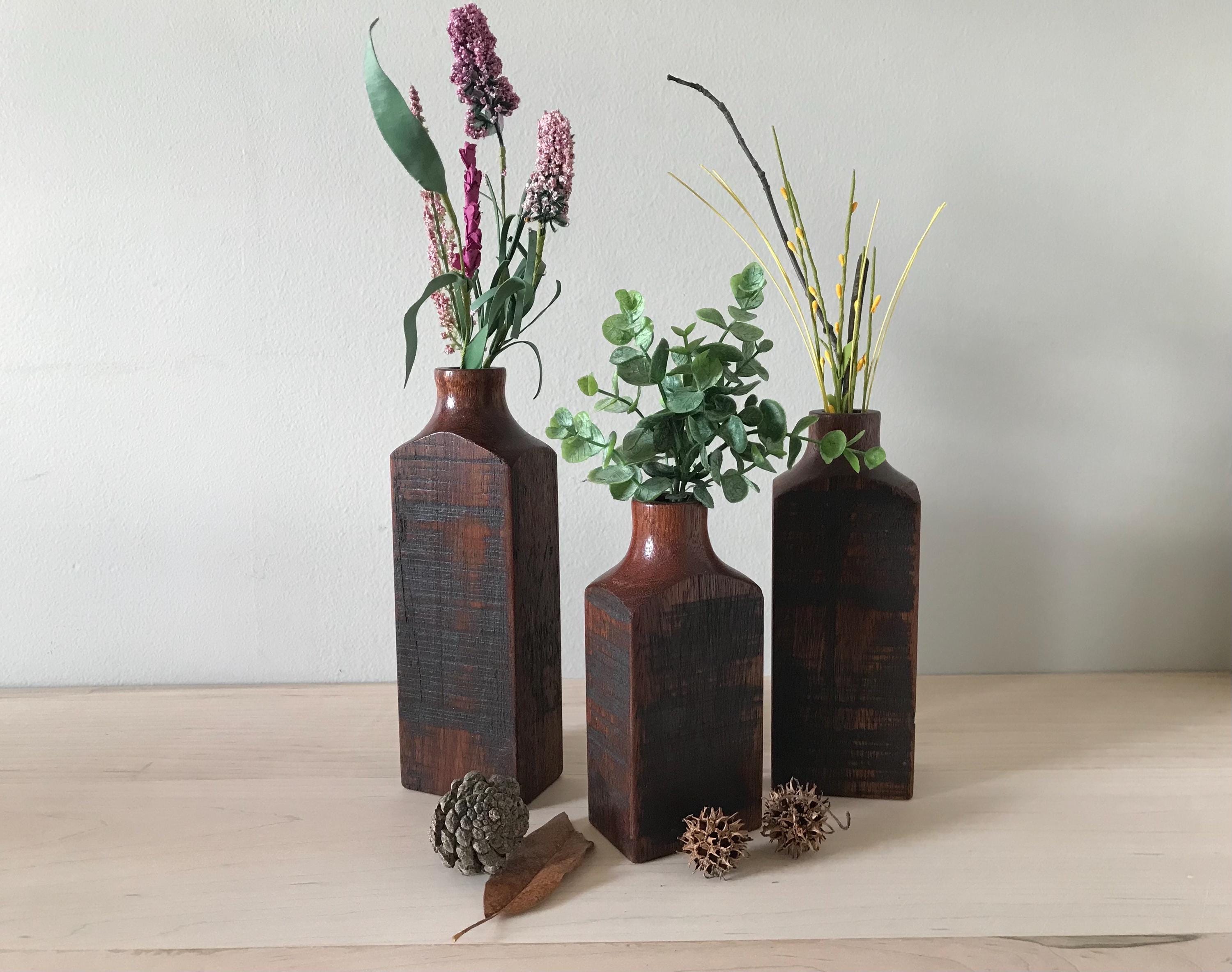 木製花瓶（3個セット） - Etsy 日本