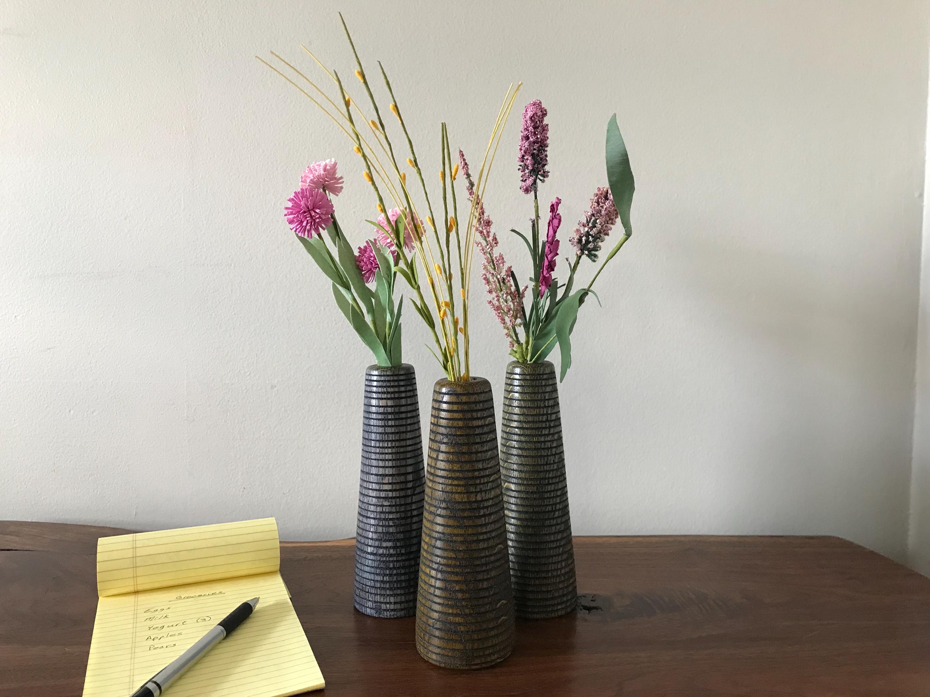 木製花瓶（3個セット） - Etsy 日本