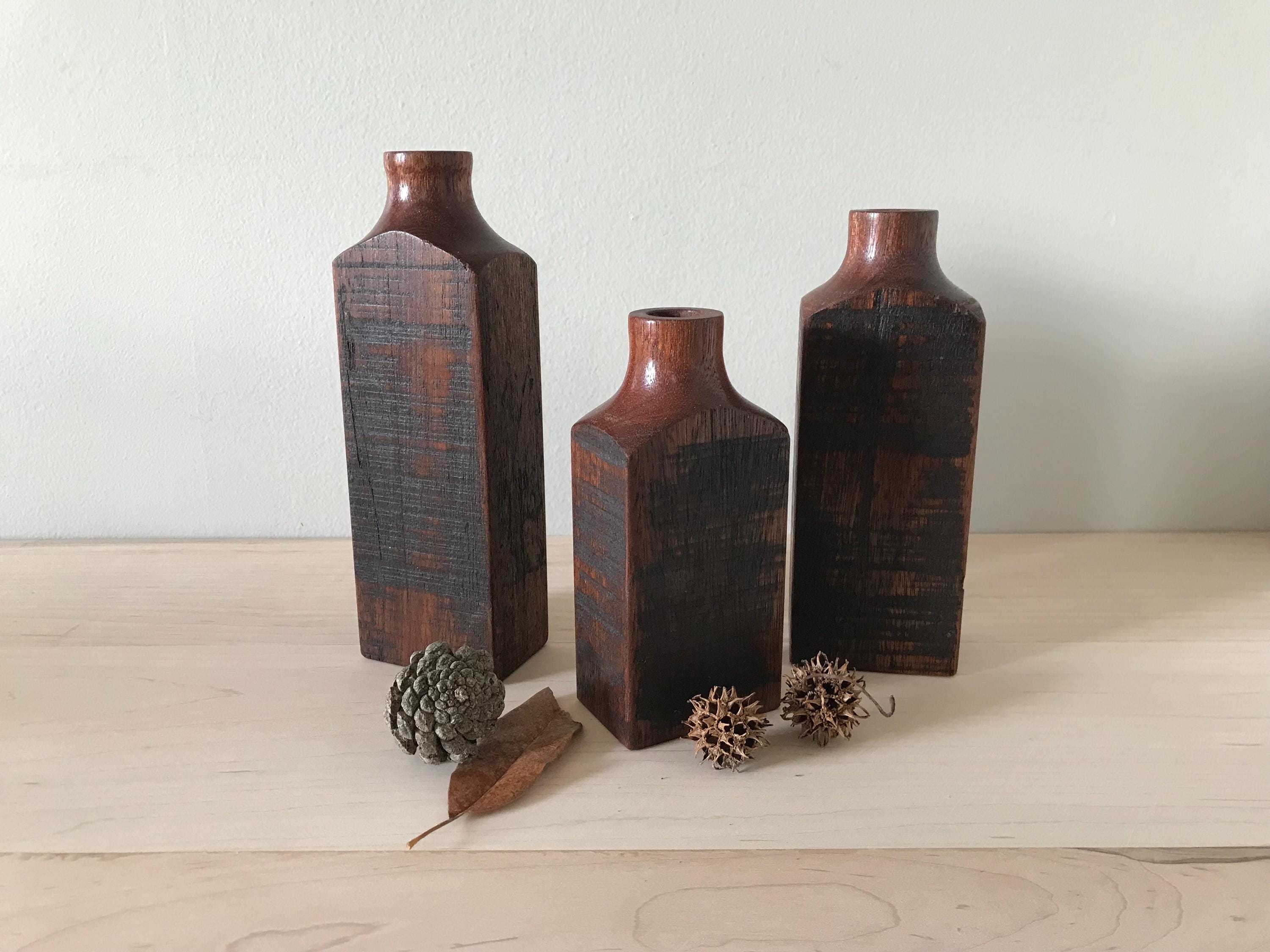 木製花瓶（3個セット） - Etsy 日本