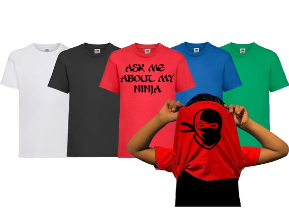 Ask Me About My Ninja Disguise Ninja Kids Shirt