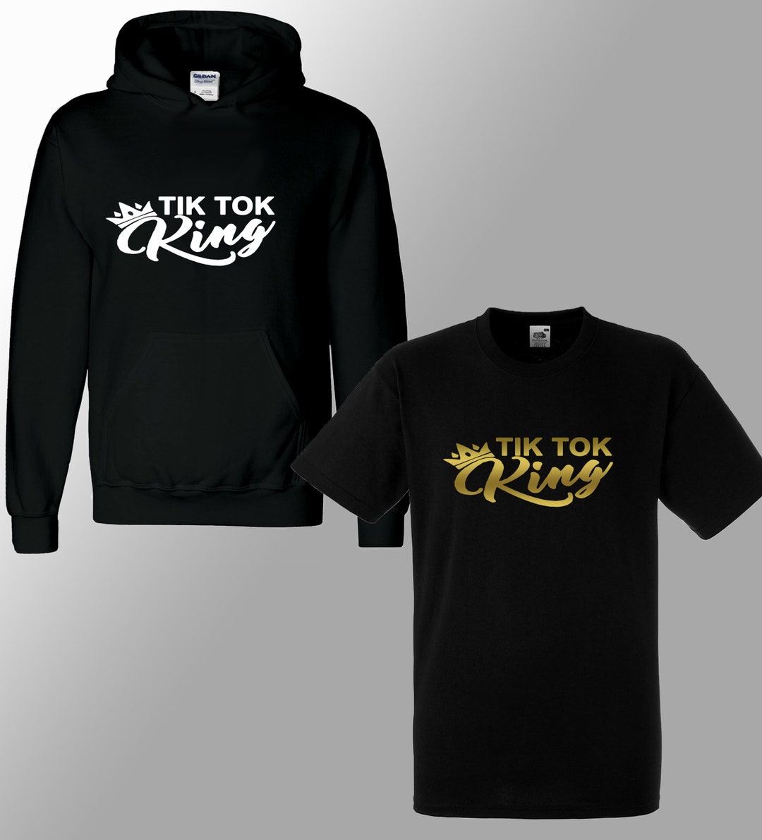 New Kids TIK TOK KING Hoodie Boys Tik Tok T Shirt Tik Toker Etsy UK