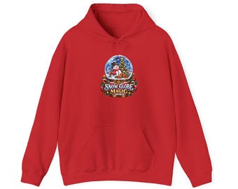 Snow Globe Magic Unisex Hoodie, Christmas Snow Globe Hoodie, Snowman Xmas Gift, Festive Holiday Top
