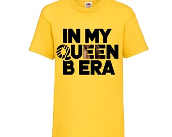 Kids Unisex 'In my Queen B era', Pop Music T-Shirt, Pop Singer Tour T-Shirt
