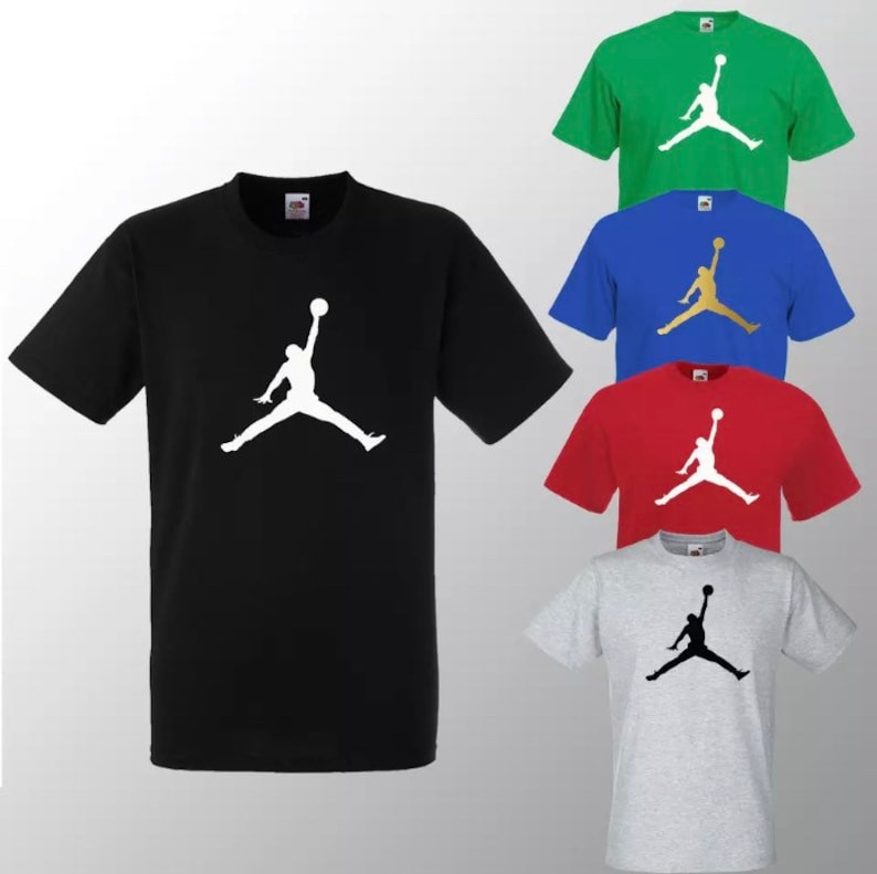 Kinder Basketball T Shirt Jungen & Mädchen Unisex Tee Jordan Etsy