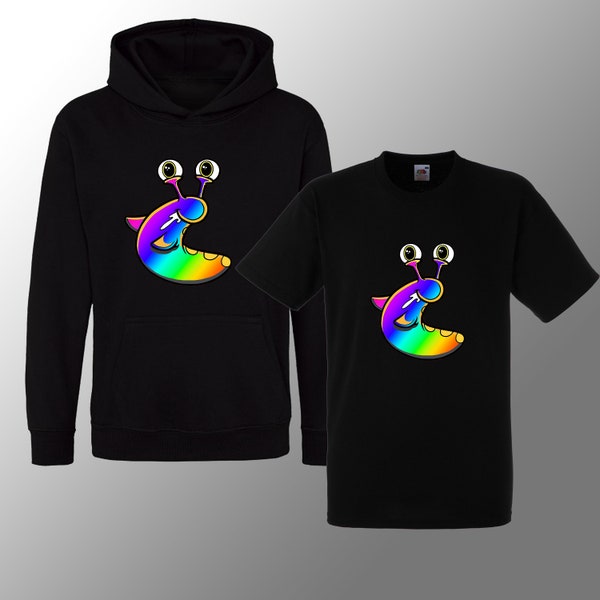 New Slogoman Hoody  Rainbow Slogo Hoodie Gaming Gamer Youtuber Vlogger Boys Girls Kids Unisex Top Rainbow Slug