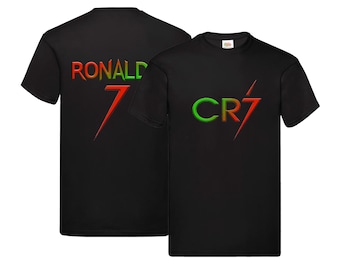 New Ronaldo 7 3D CR7 Inspired Soccer T shirt footy merch Cristiano Merch Ronaldo Tee Boys Girls Gift Top Tee 3-13yrs