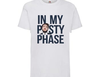 Kids Unisex 'In my Posty phase', Pop Music T-Shirt, Pop Singer Tour T-Shirt