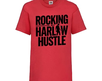Kids Unisex 'Rocking my Harlow hustle', Pop Music T-Shirt, Pop Singer Tour T-Shirt