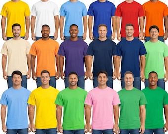 Fruit of the Loom Plain Blank Mens Cotton T-Shirt Value weight MVPF61036