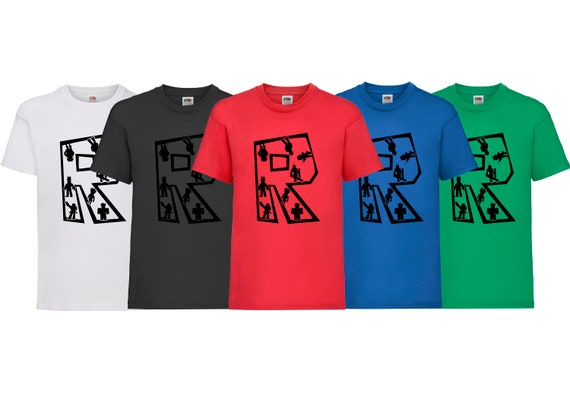 Kids Roblox R Army T Shirt Top T-shirt 
