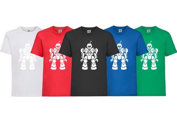 Boys Short Sleeve Robot Graphic Tee