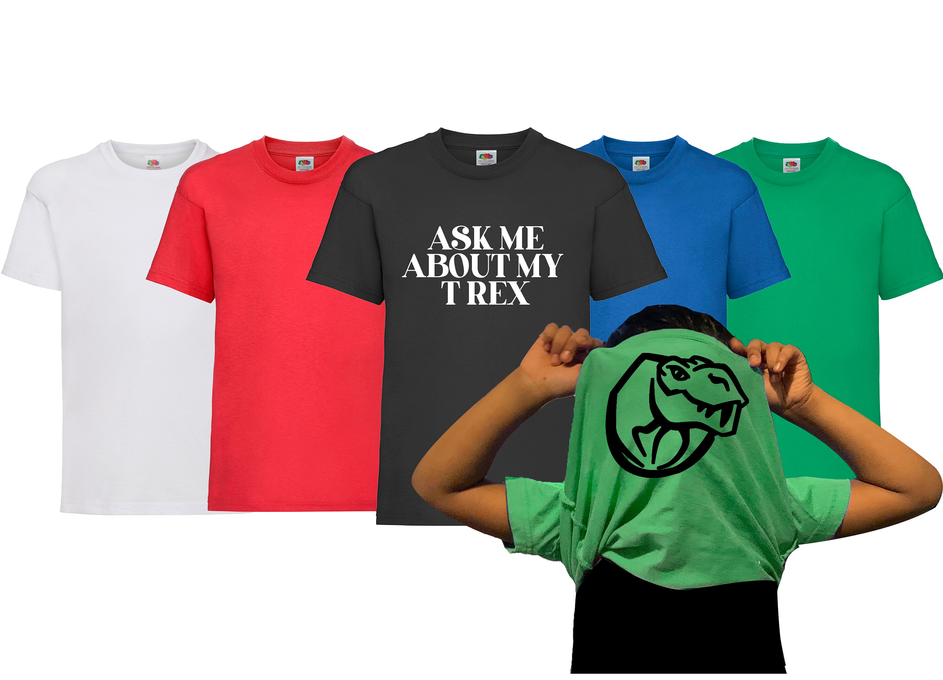 Babbo Saurus Rex Dinosauro Natale Ragazzi Natale T-Rex - Foto 7