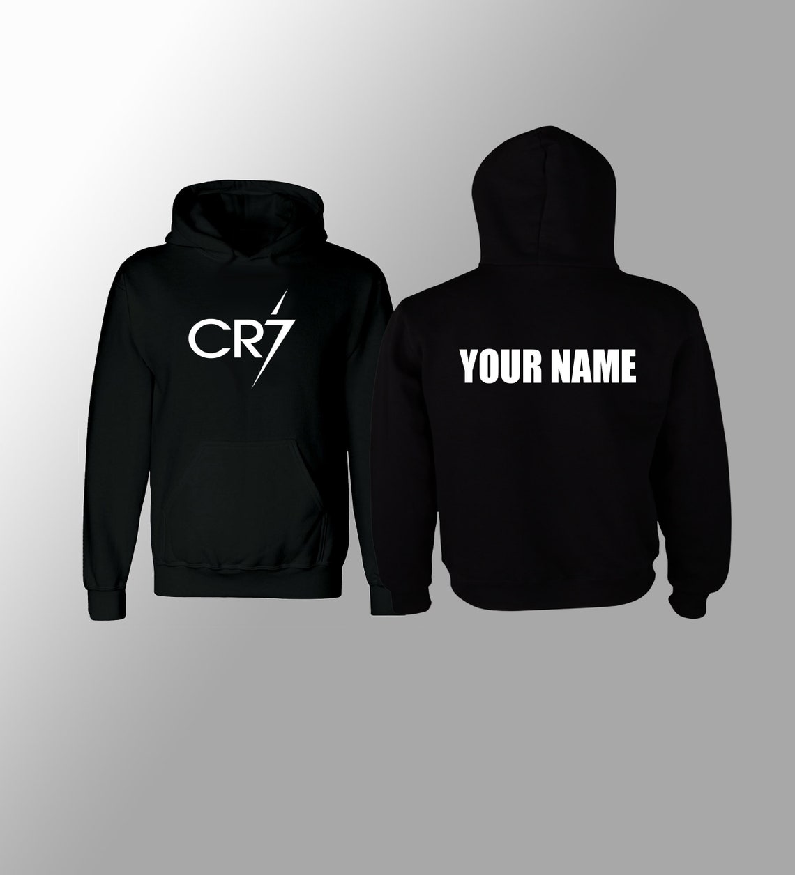 Personalised CR7 Ronaldo Inspired Soccer Hoodie Juve Jumper | Etsy