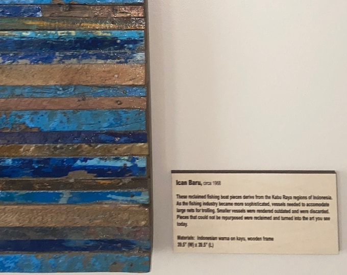 Personalized Gallery Art Placard Etsy