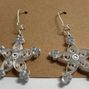 Quilled Snowflake earrings