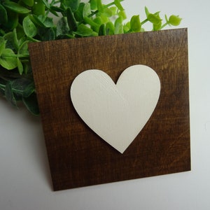 Scrabble / Wall Decoration / Wood / Personalized / Heart