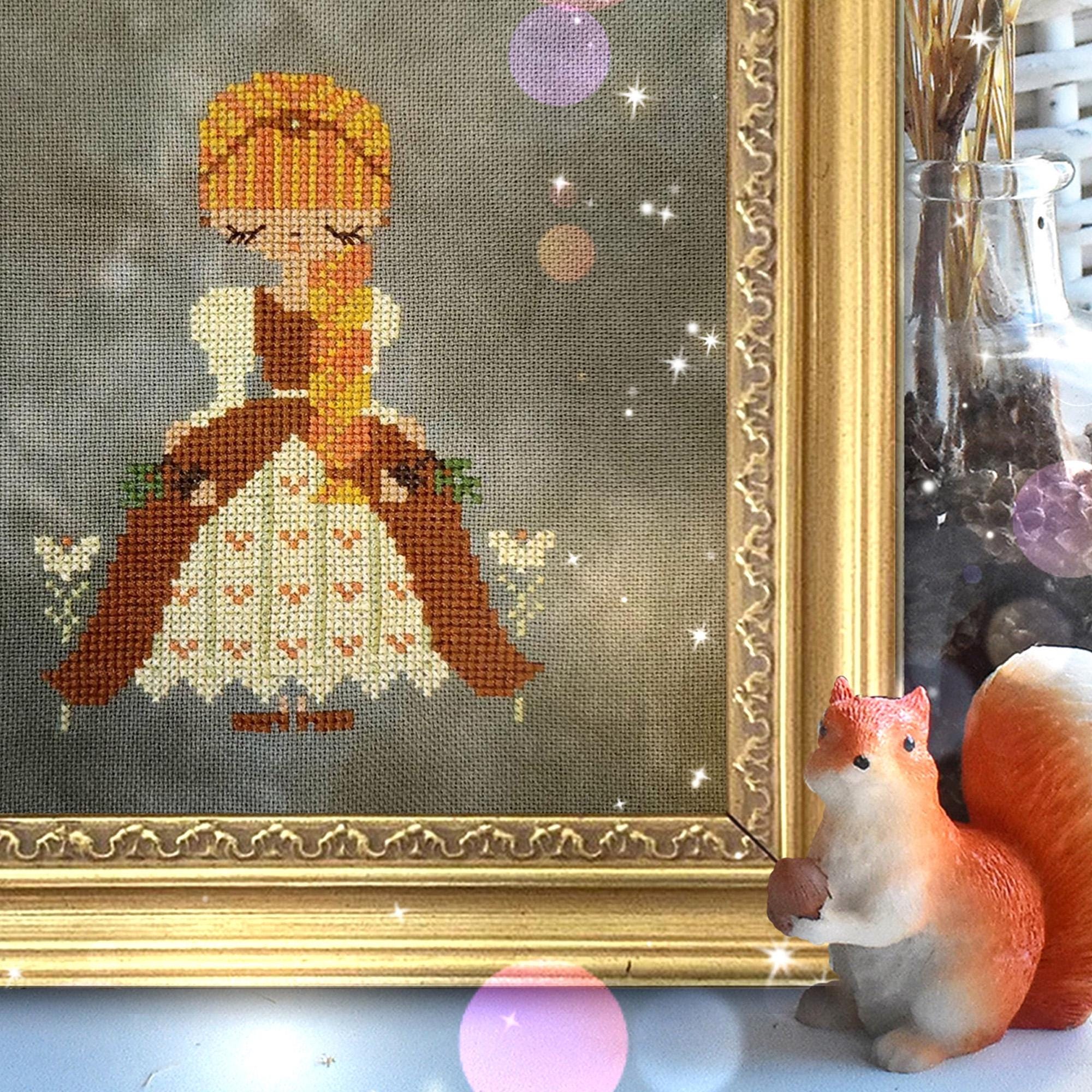 Fairy Cross Stitch Pattern PDF Cute Flower Girl Counted Chart for ...