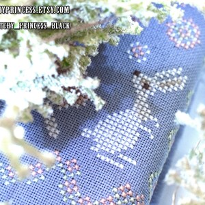 Spring Bunny Cross Stitch Pattern PDF / Rabbit Primitive Sampler ...
