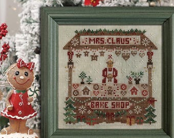 Padrão de ponto cruz da Mamãe Noel de Natal em PDF / por StitchyPrincess Ucrânia