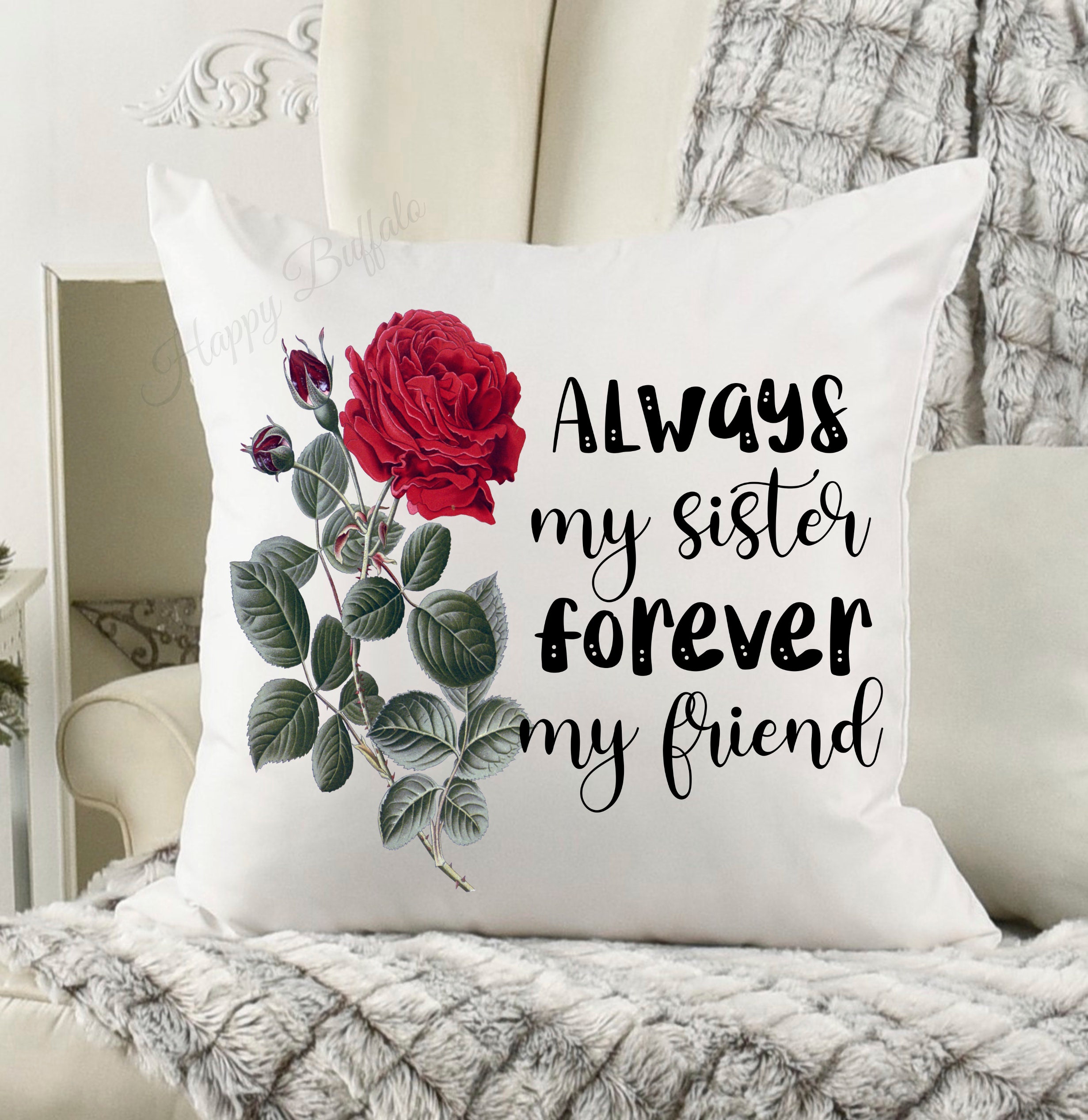 Always My Sister Latte Mug & Cushion Gift Set Available | Etsy
