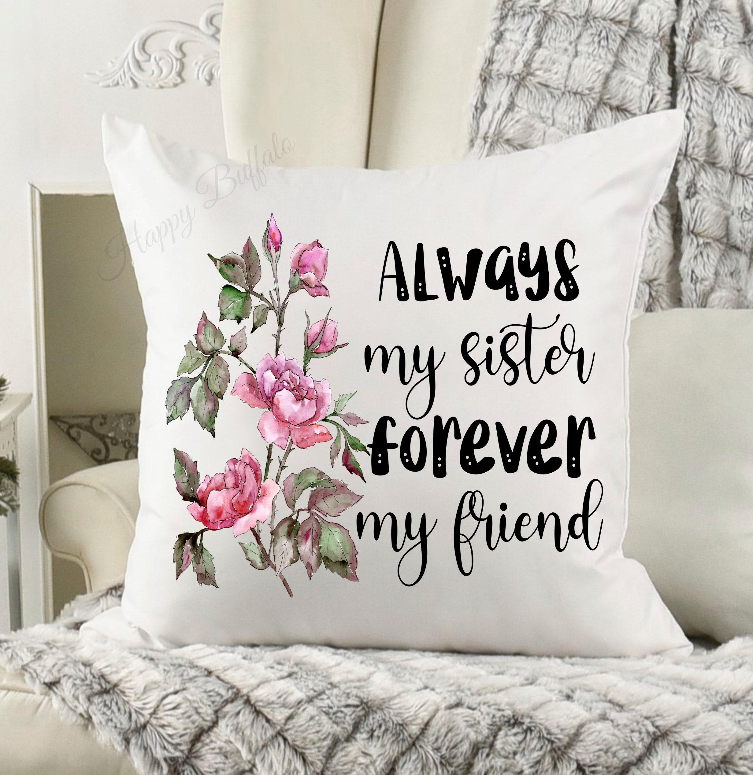 Always My Sister Latte Mug & Cushion Gift Set Available | Etsy