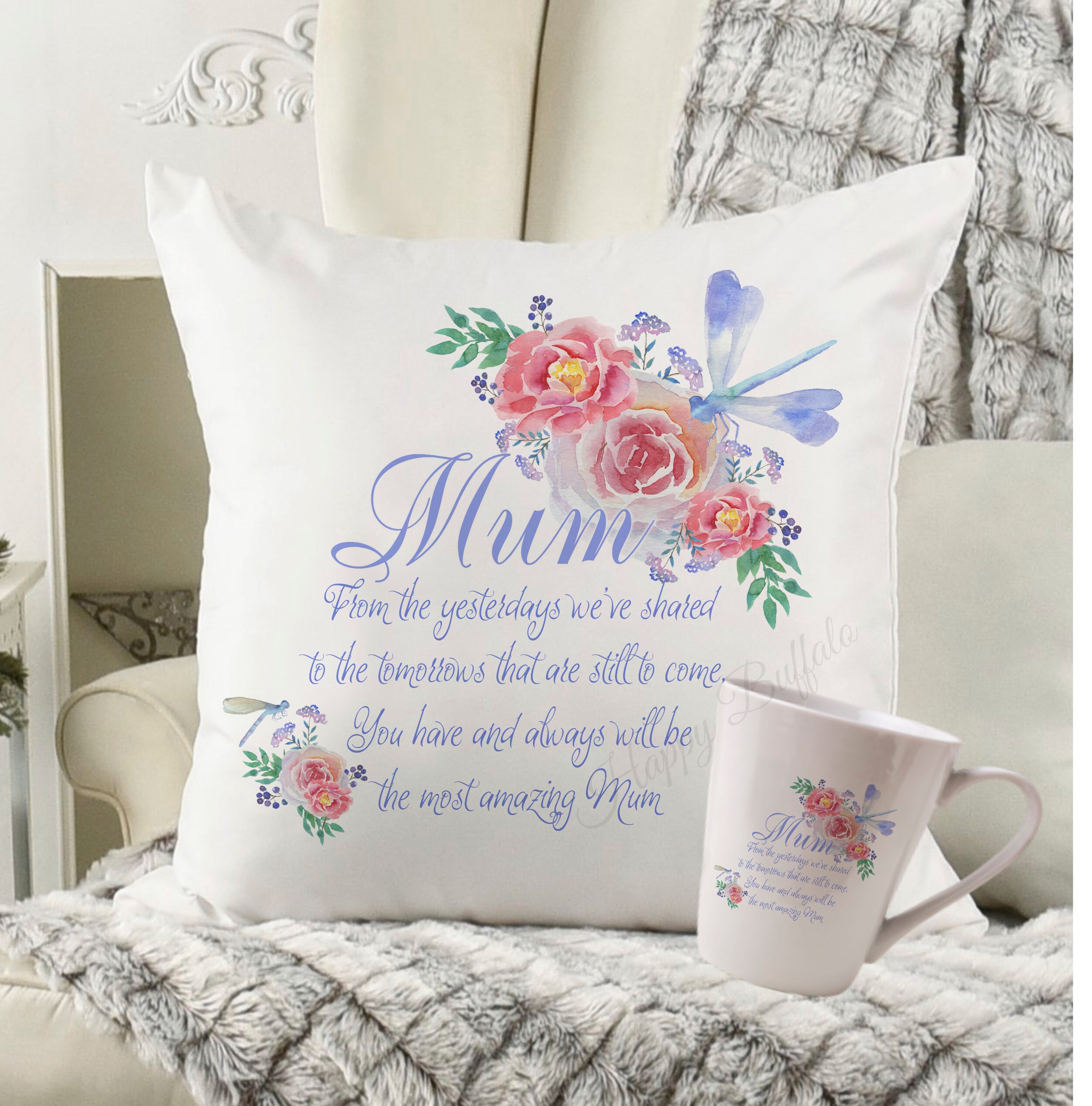 Mothers Day Cushion with Verse for Mom Mum or Mam Gift | Etsy