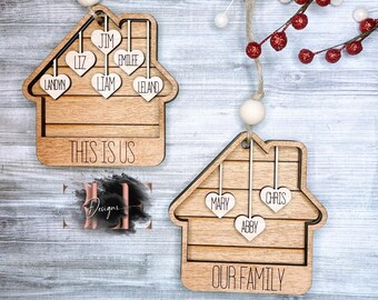 Personalized This Is Us Ornament, Our First Home, Our Grandkids, Our Family, Christmas in July Ornaments, Custom Ornament, House Warming