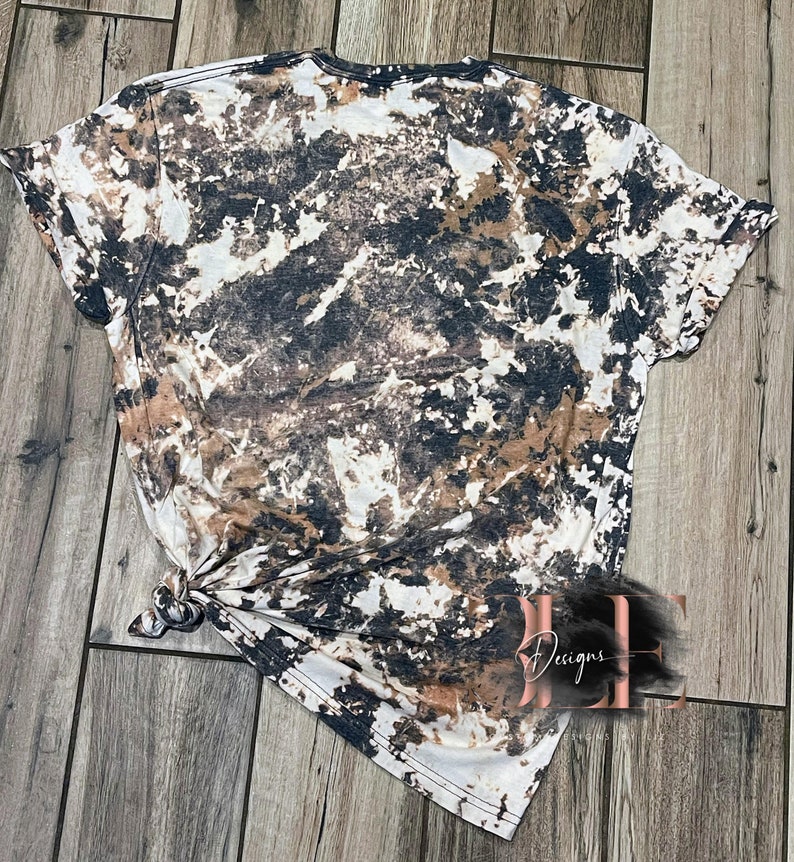 cow print bleached shirt