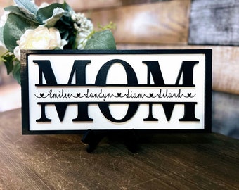 Personalized Mom Wooden Sign, Mama Wooden Sign, Children’s Names, Mother’s Day gift, Gift for Mother’s Day, Gift for Her, Gift Ideas For Mom