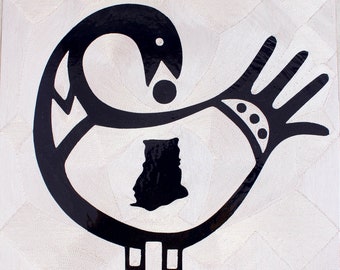Frameable Thread Artwork: Sankofa (Time of Return)