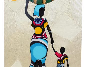 Frameable Thread Artwork: Busy Day