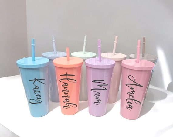 blue and green starbucks cup Personalized 16 oz Starbucks Reusable Cup with Custom Vinyl Decal or D
