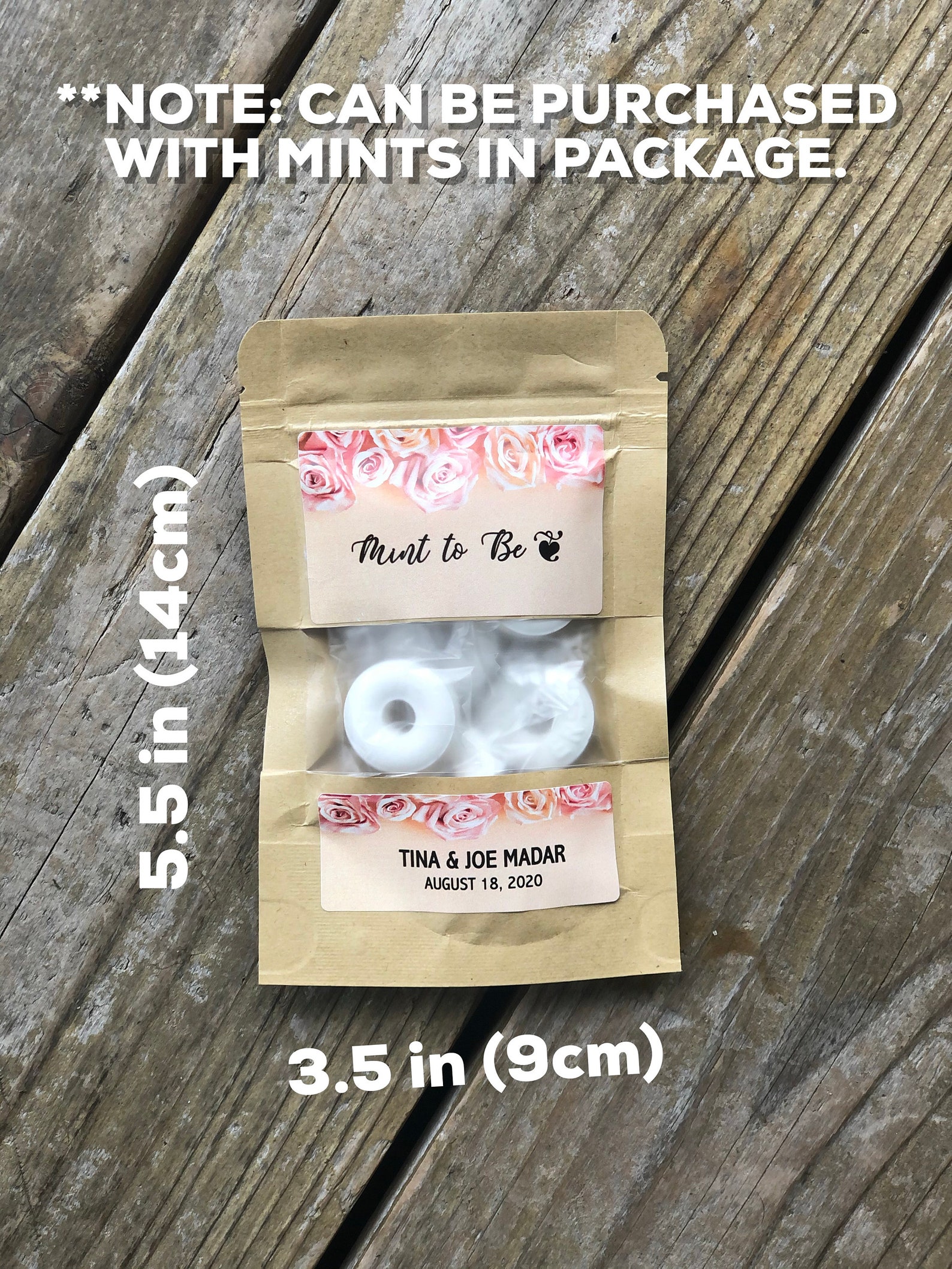 25 BAGS Mint to Be Party Favors Floral Mini Kraft Mint Etsy