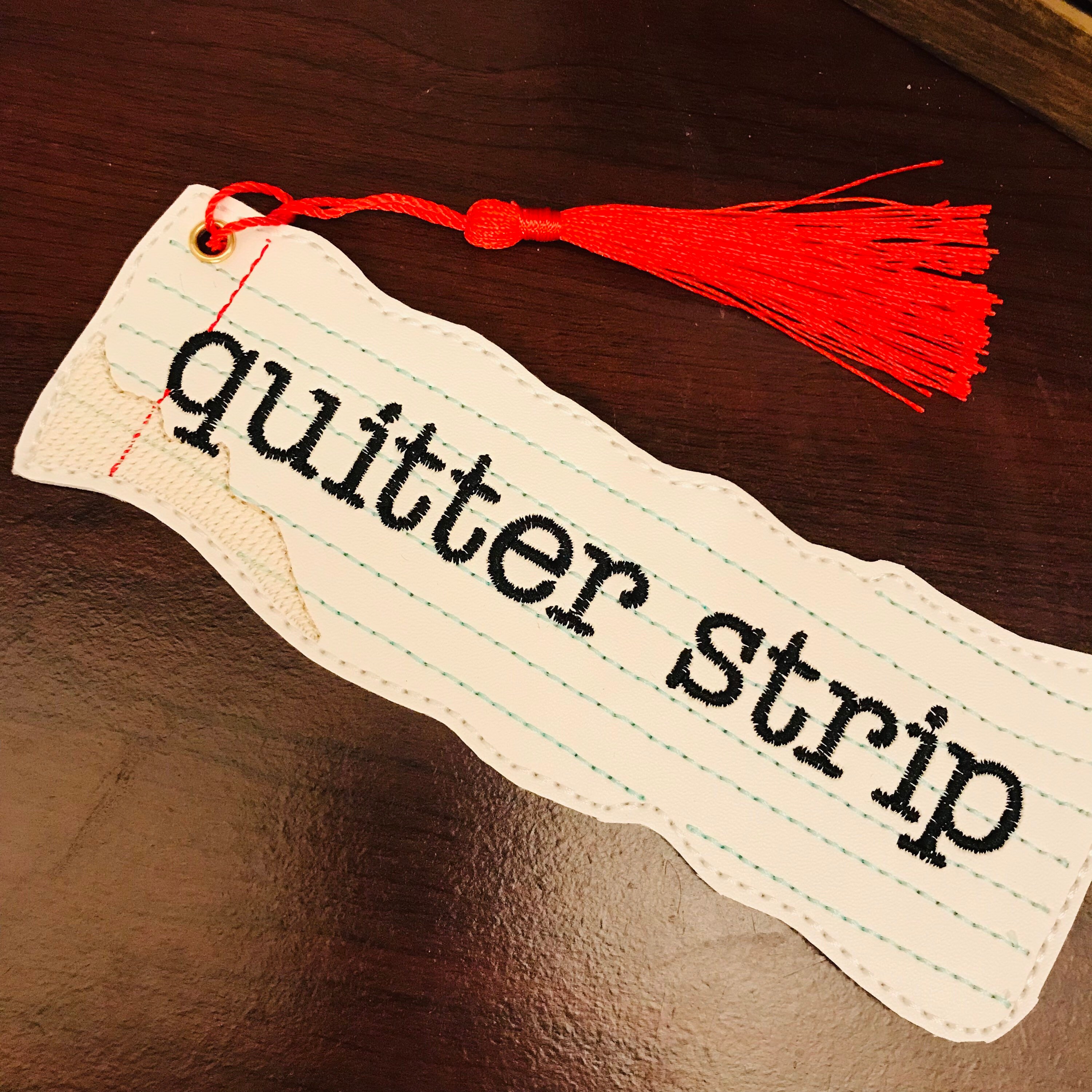 Quitter Strip Bookmark Torn Paper Bookmark Fun Bookmark Etsy